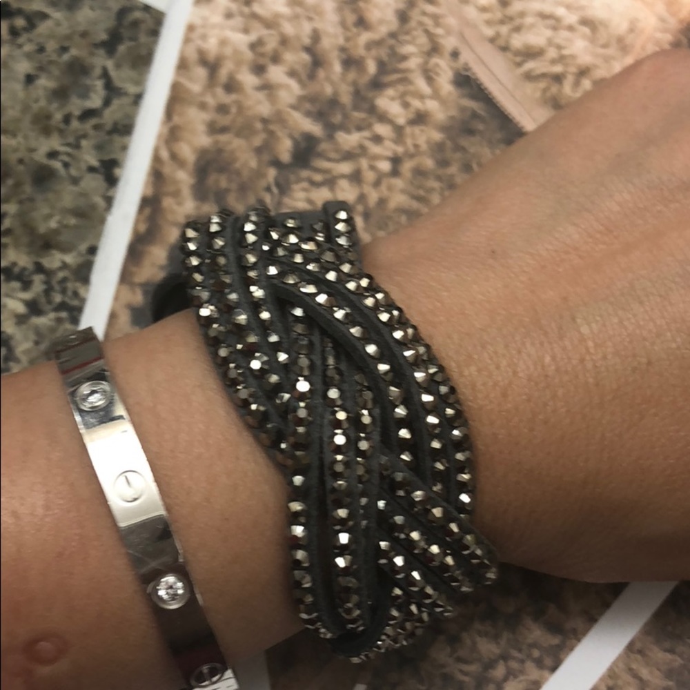 Gray Cuff Bracelet